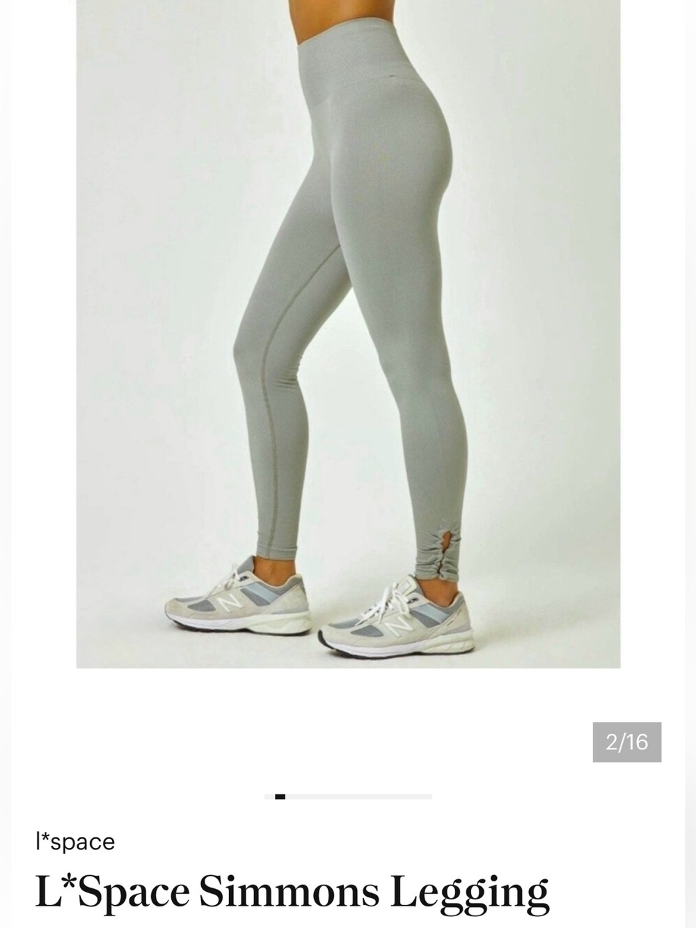 l*space Simmons Legging in Light Gray